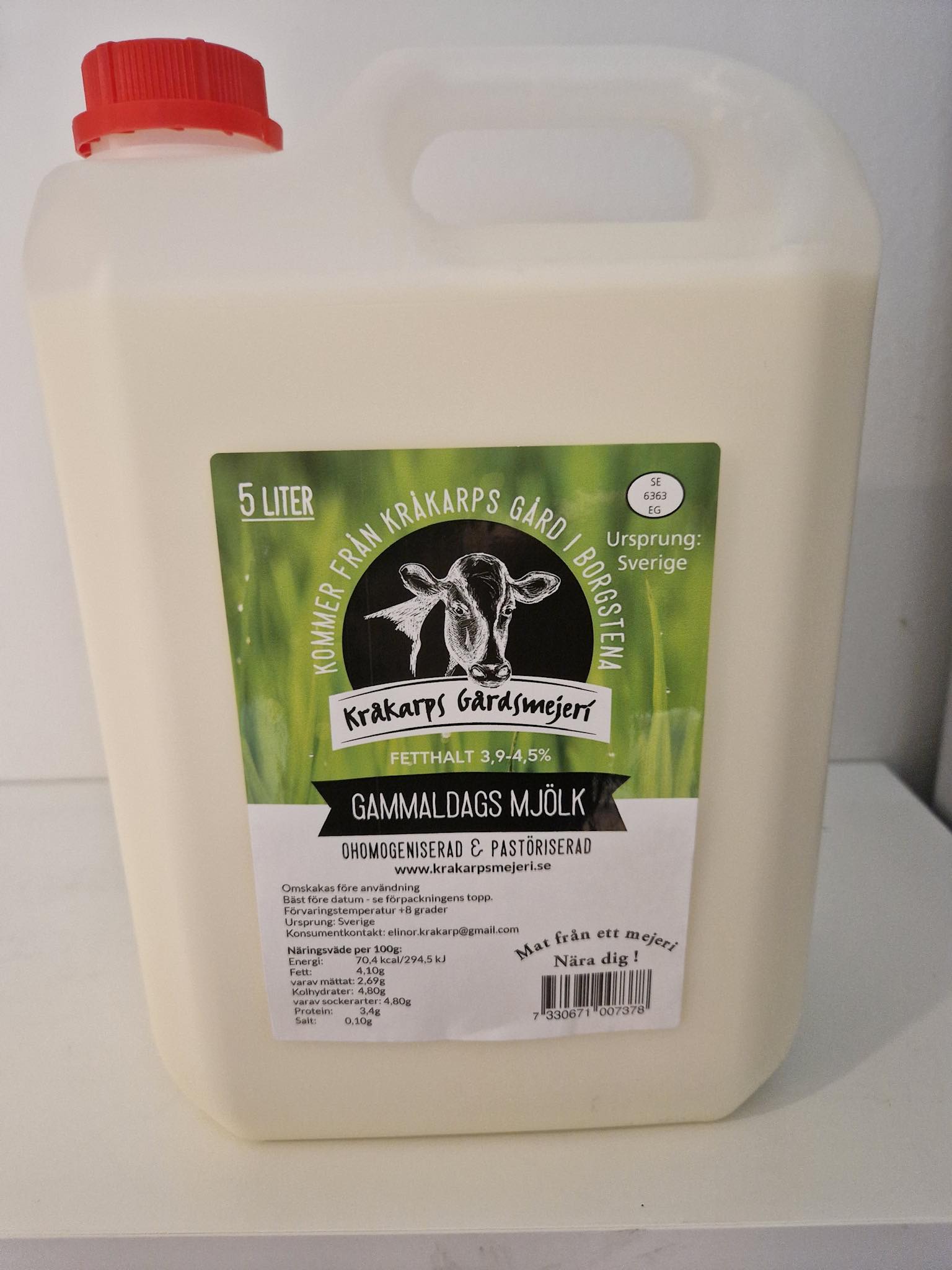 Gammaldags mjölk 5L 3,9-4,5%