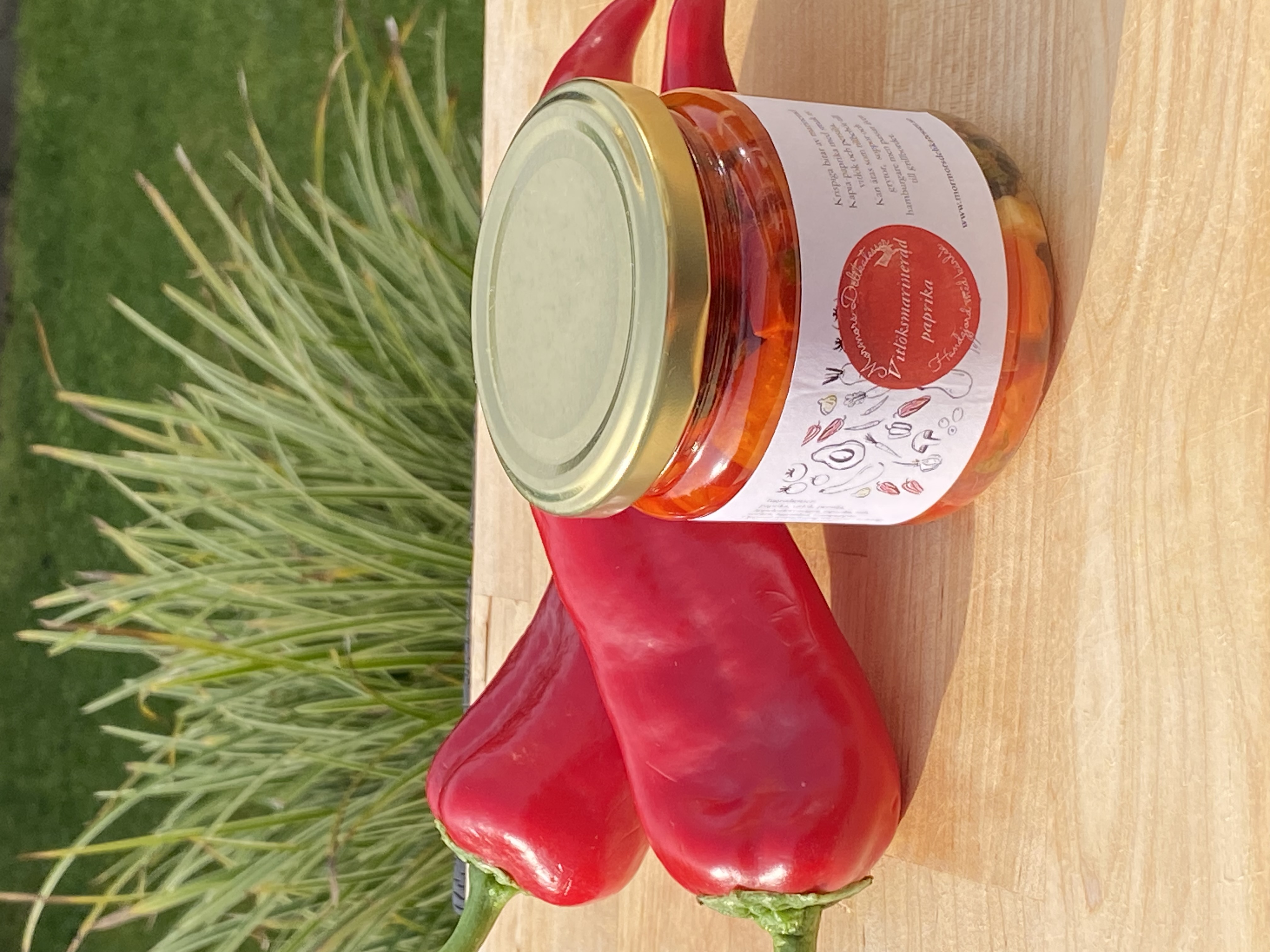 Vitlöksmarinerad paprika